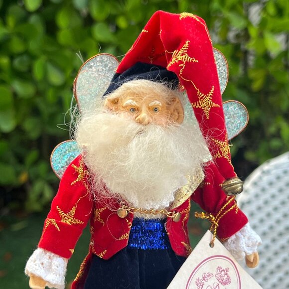 Mark Roberts Vintage Santa Claus ELF Enchanted Forest Fairy Doll Ornament Stars - Picture 3 of 8